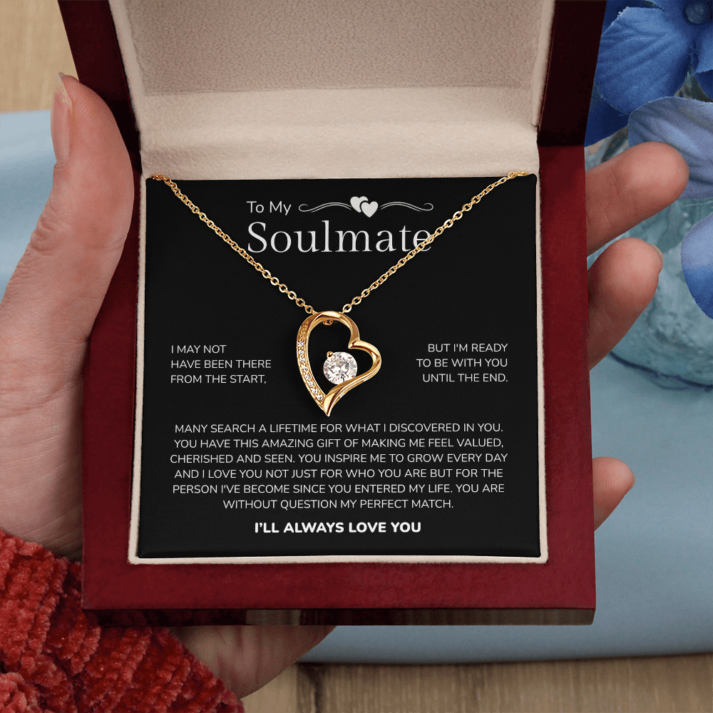 To My Soulmate | My Perfect Match in Life | Forever Love Necklace