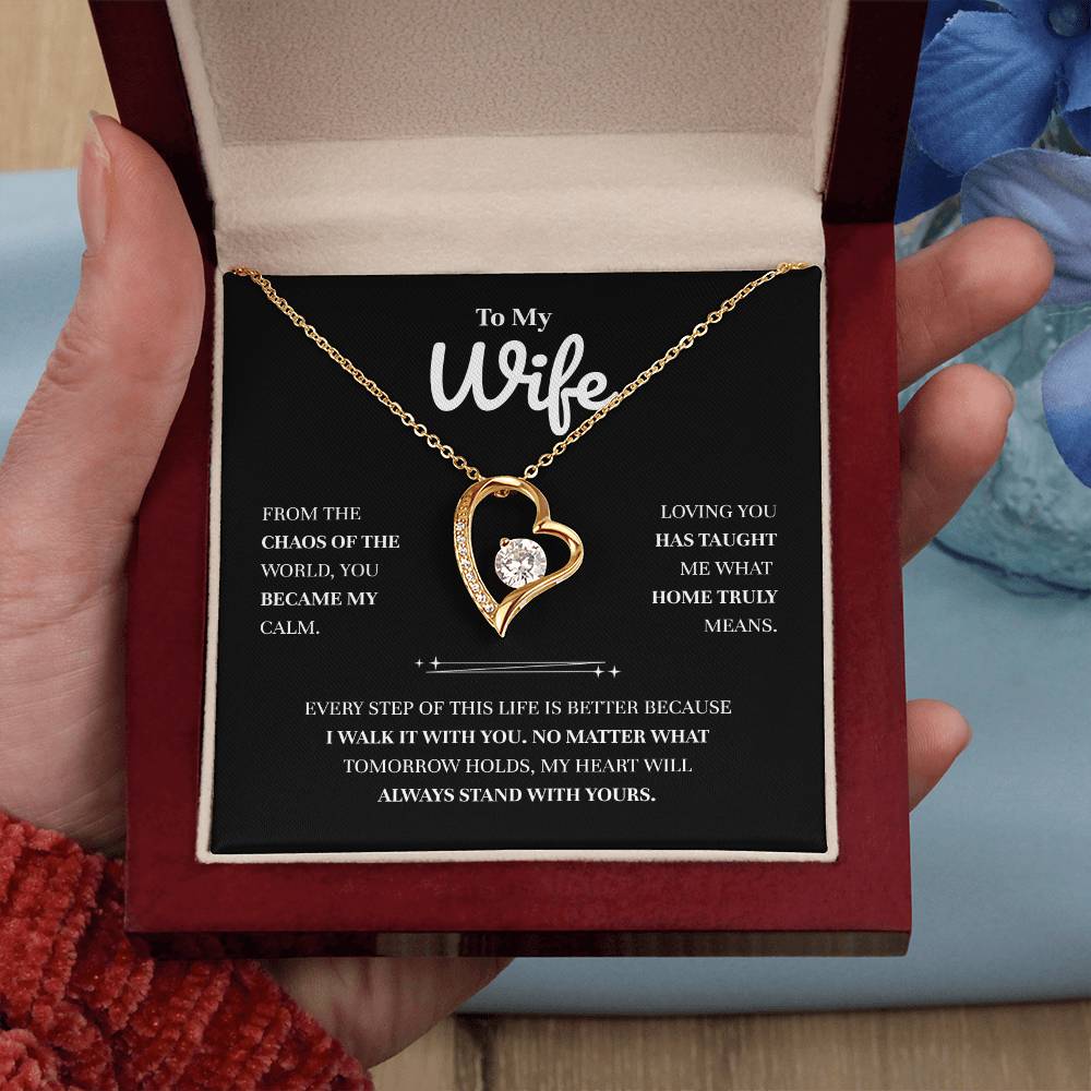 To My Wife | You Are My Place of Peace | Forever Love Necklace