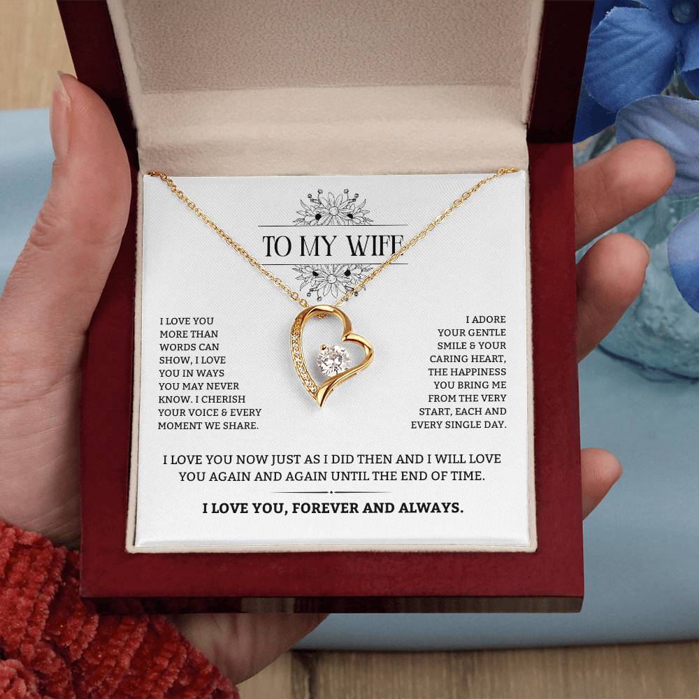 To My Wife | Forever and Always With You | Forever Love Necklace