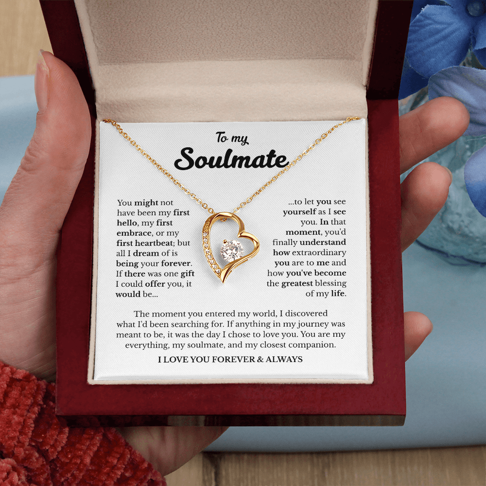 To My Soulmate | A Love Meant to Be | Forever Love Necklace