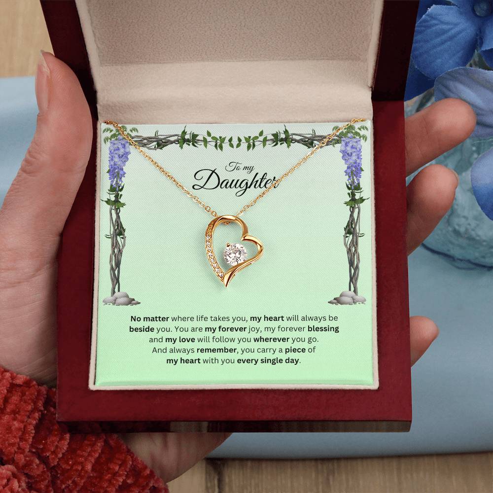 To My Daughter | Your Journey Inspires Me Always | Forever Love Necklace