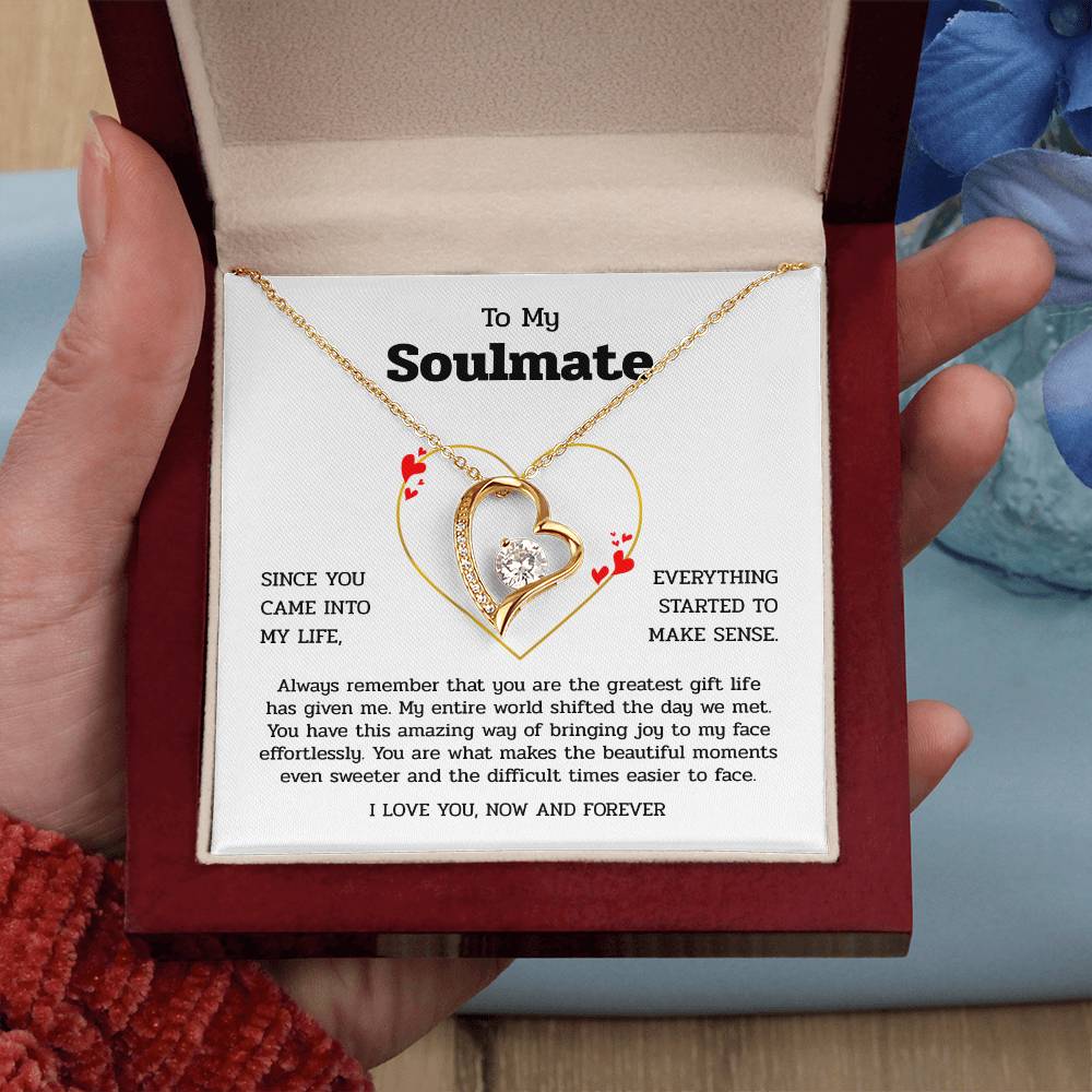 To My Soulmate | You Are My Greatest Gift | Forever Love Necklace