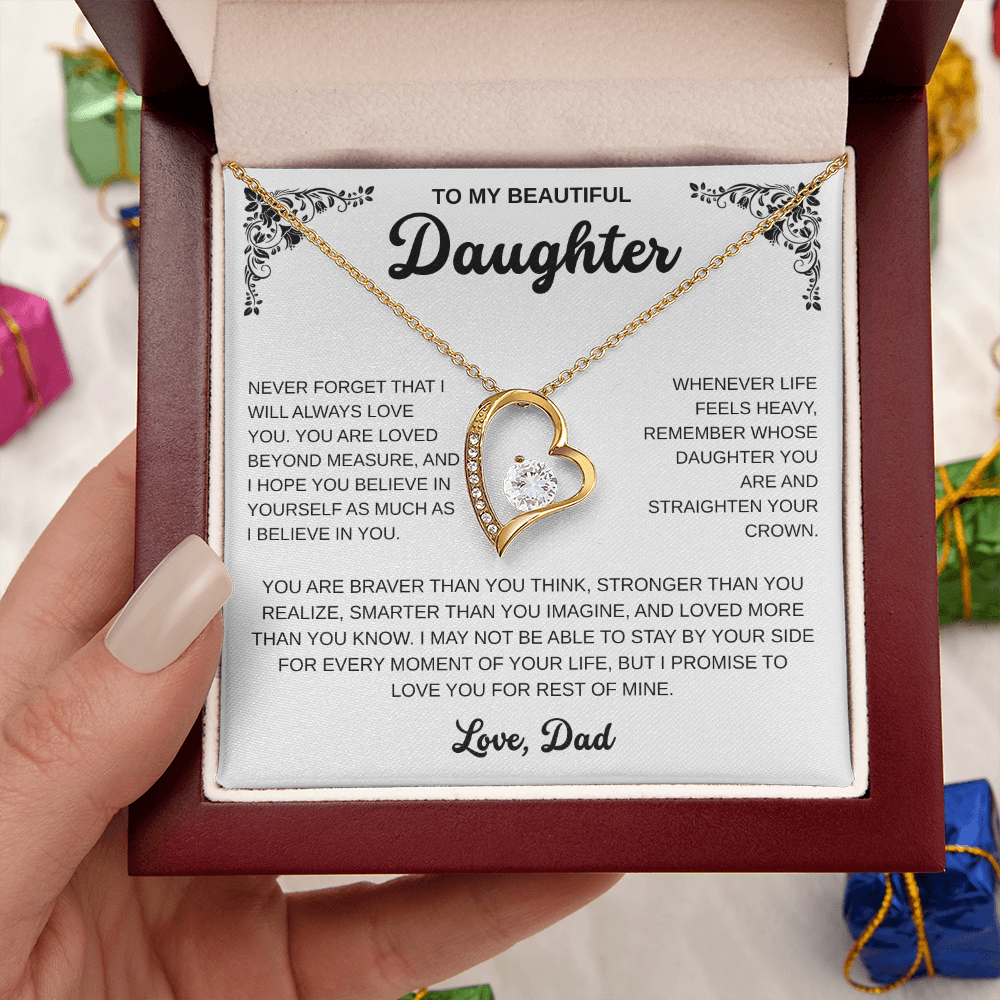 To My Daughter | A Father's Endless Love | Forever Love Necklace