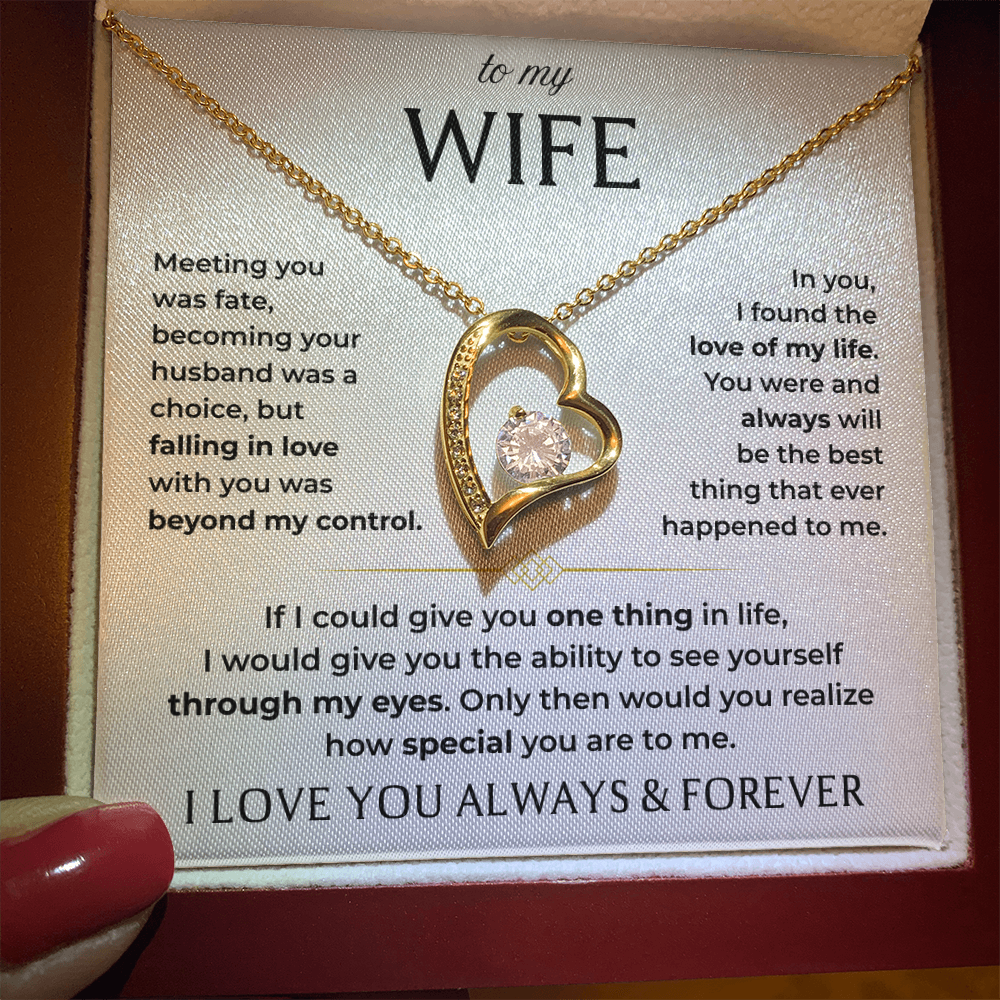 To My Wife | Love of My Life | Forever Love Necklace