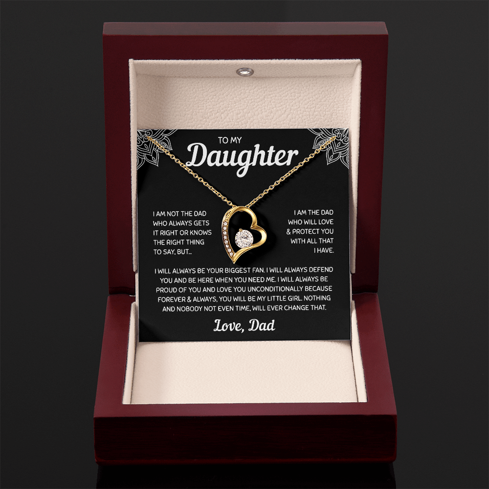 To My Daughter | A Father's Forever Love | Forever Love Necklace