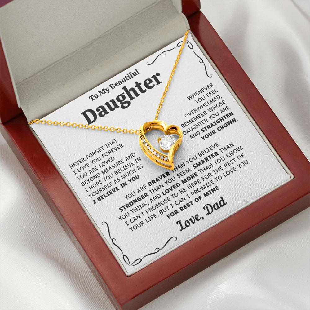 To My Daughter | Forever Loved Always | Forever Love Necklace