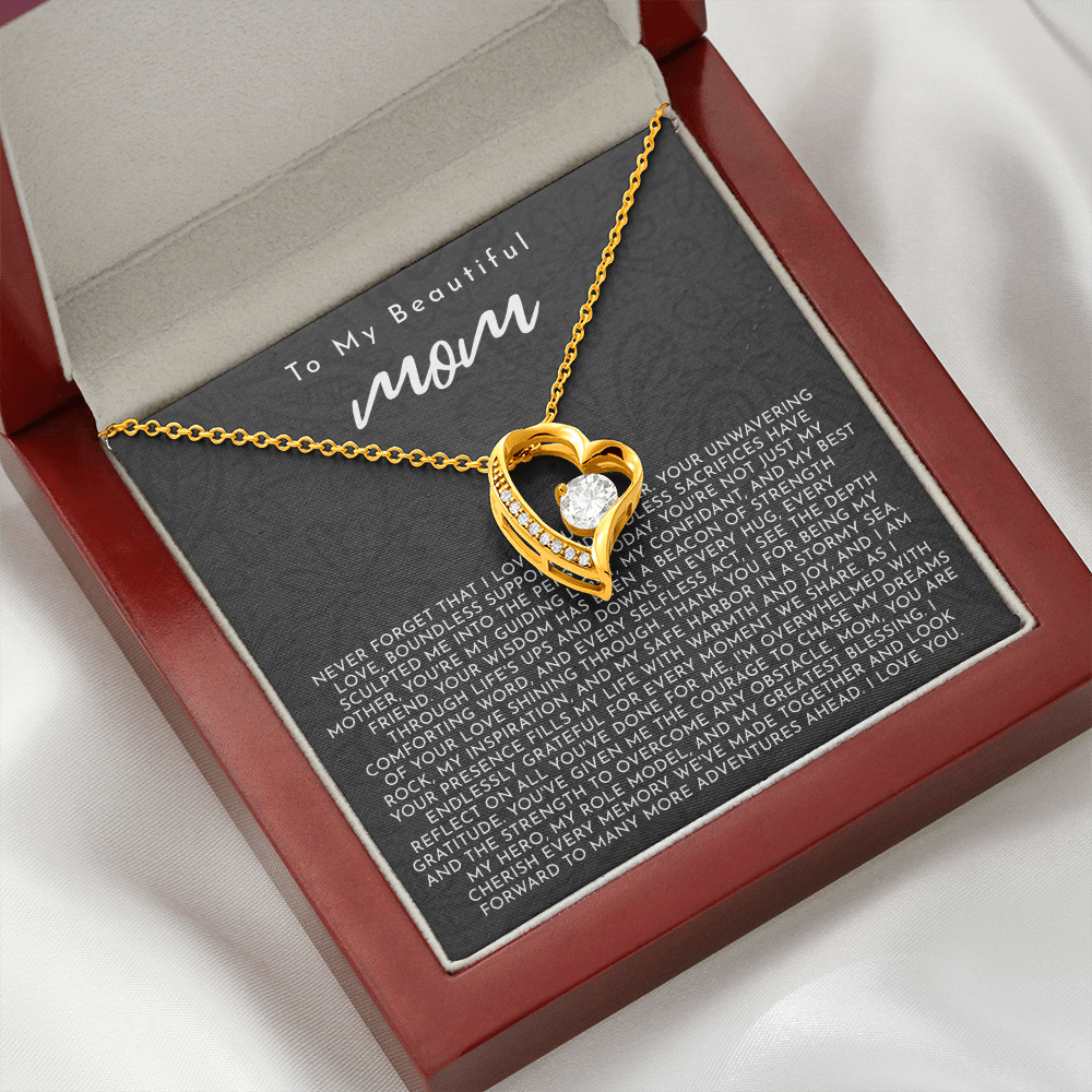 To My Mom | My Guiding Light | Forever Love Necklace