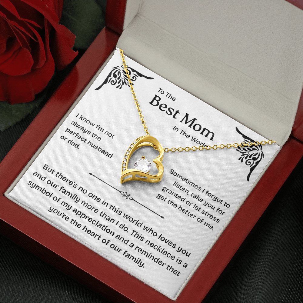 To My Mom | Heart of Family | Forever Love Necklace