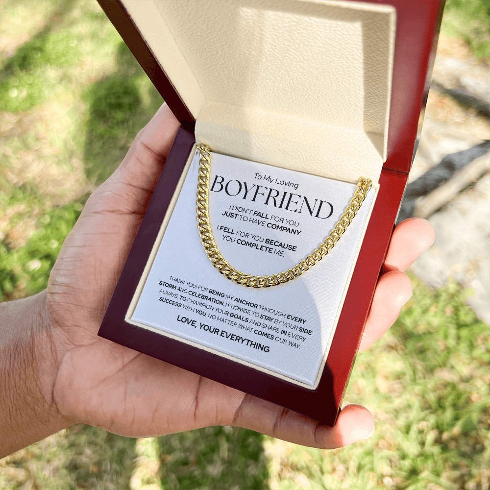 To My Boyfriend | The Love That Feels Right | Cuban Link Chain