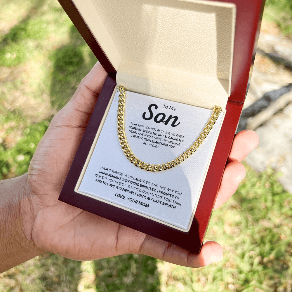 To My Son | You Make Me Proud Always | Cuban Link Chain