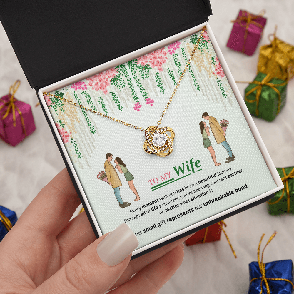 To My Wife | Our Unbreakable Bond | Love Knot Necklace