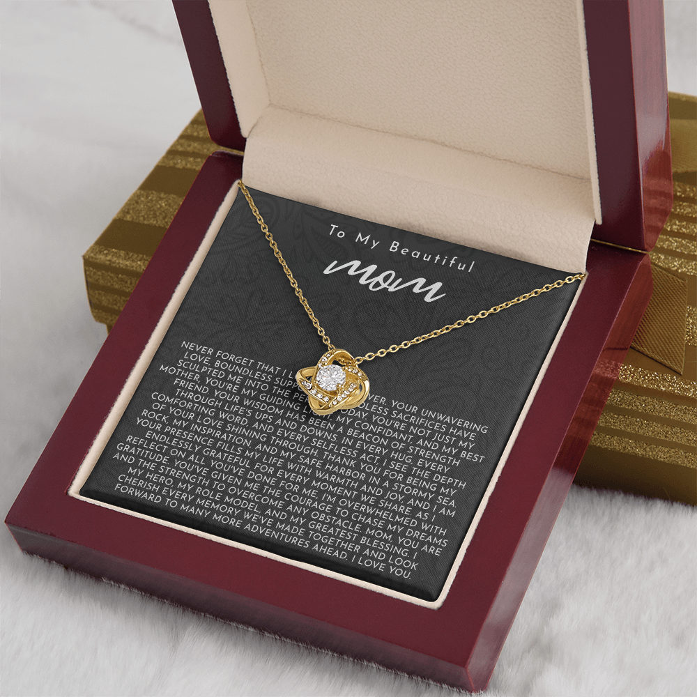 To My Mom | My Guiding Light | Love Knot Necklace