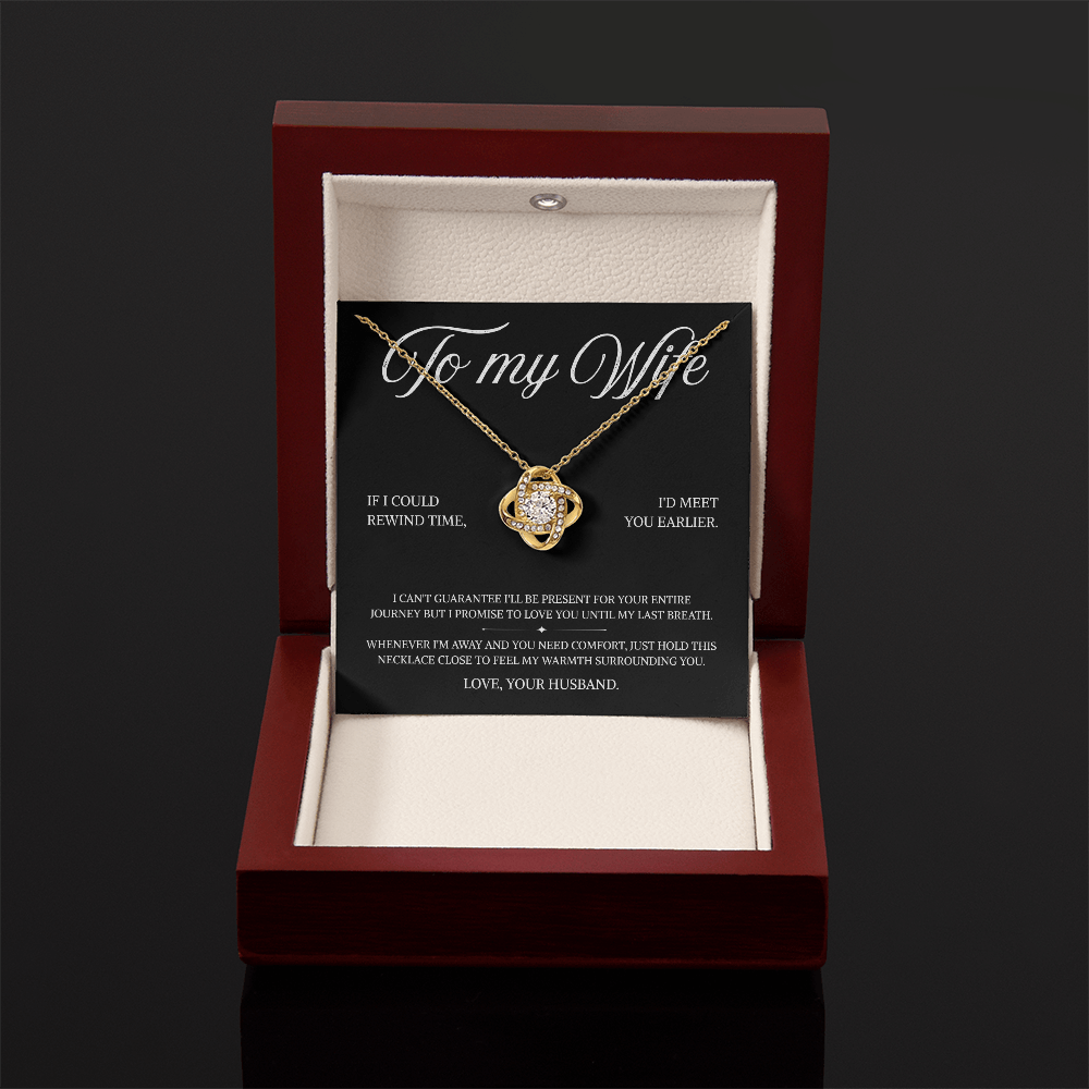 To My Wife | A Promise of Endless Love | Love Knot Necklace