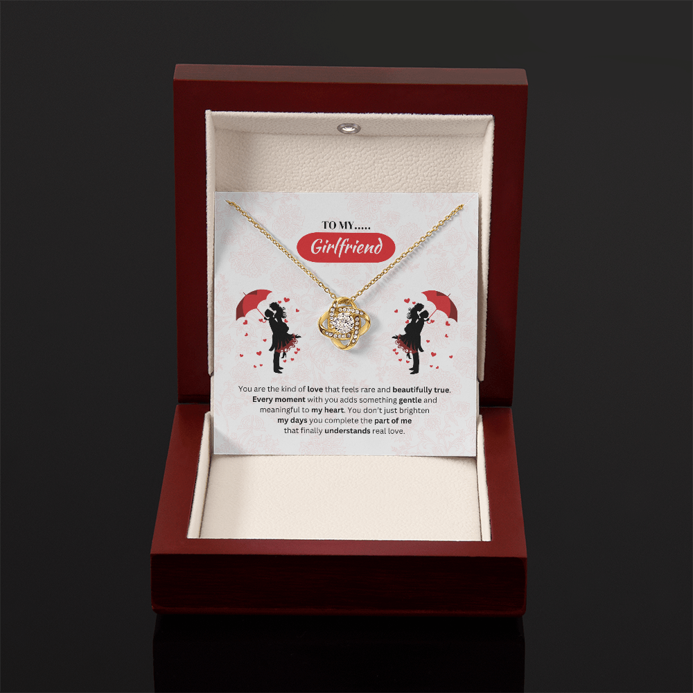 To My Girlfriend | Your Love Feels Beautiful | Love Knot Necklace