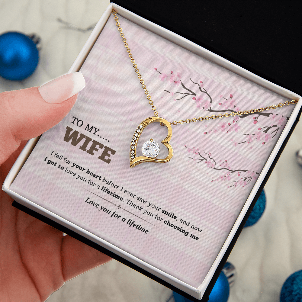 To My Wife | Love You for a Lifetime | Forever Love Necklace