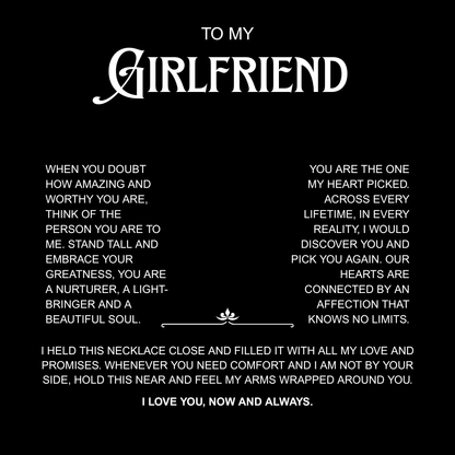 To My Girlfriend | A Love That Knows No Limits | Forever Love Necklace with Red Heart Rose Box