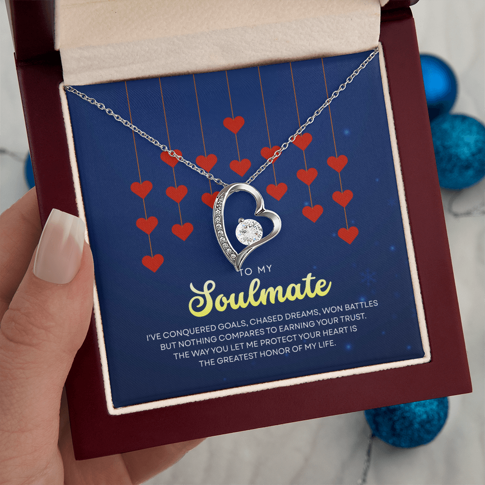 To My Soulmate | With You, Love Makes Sense | Forever Love Necklace