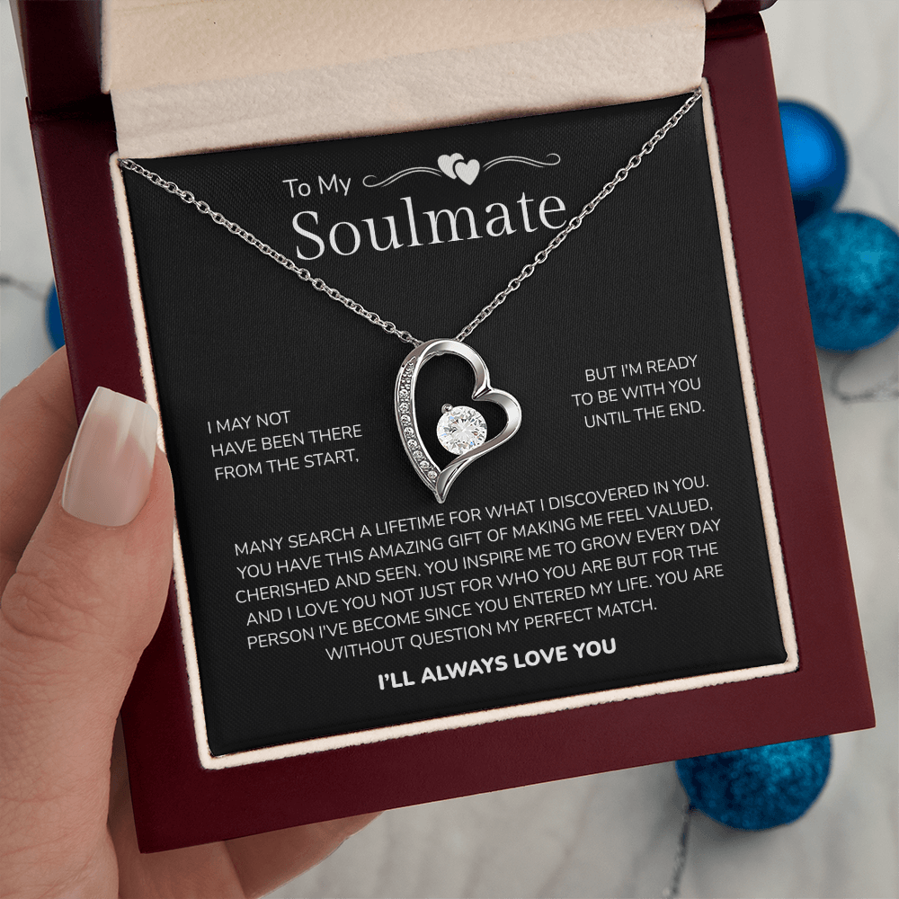 To My Soulmate | My Perfect Match in Life | Forever Love Necklace