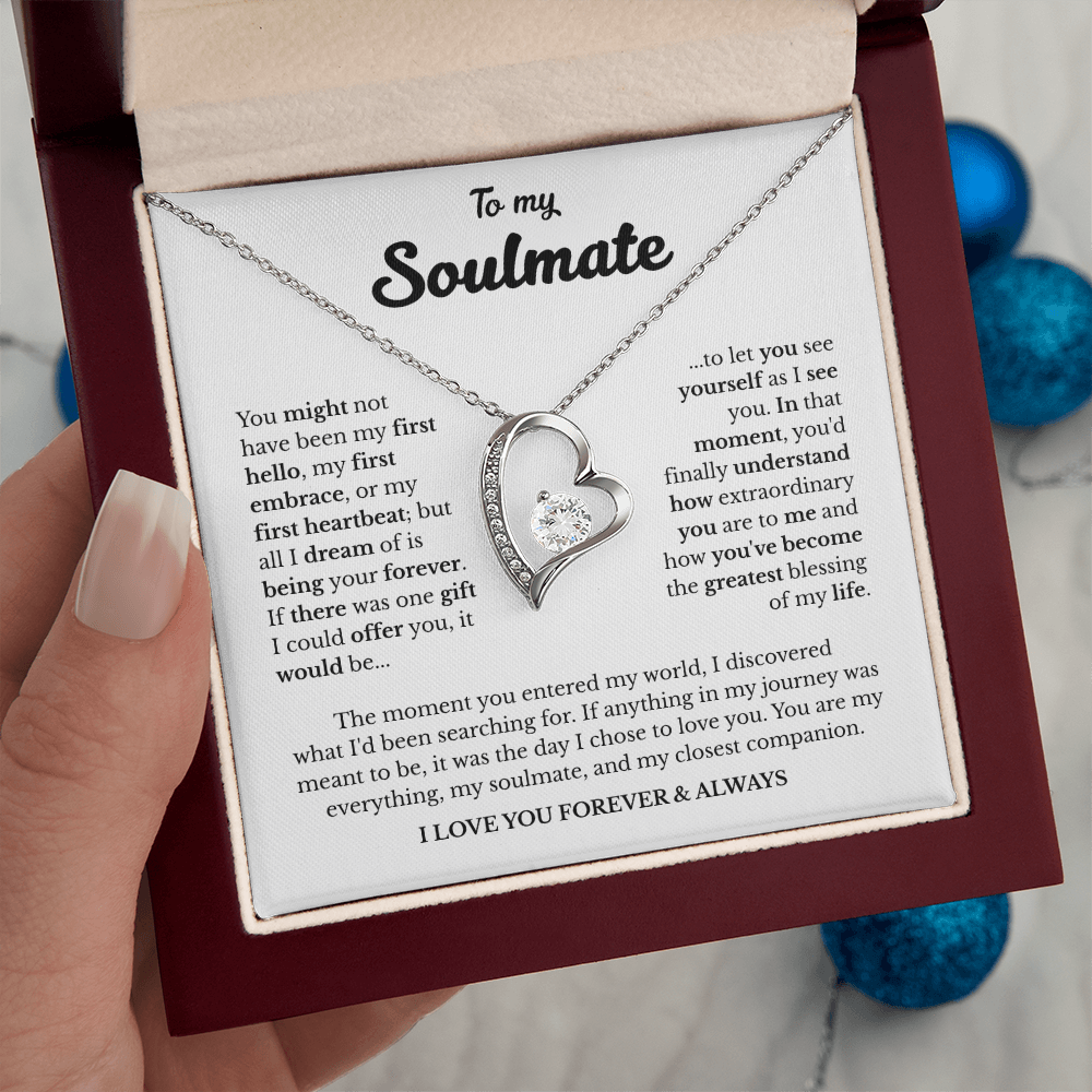 To My Soulmate | A Love Meant to Be | Forever Love Necklace
