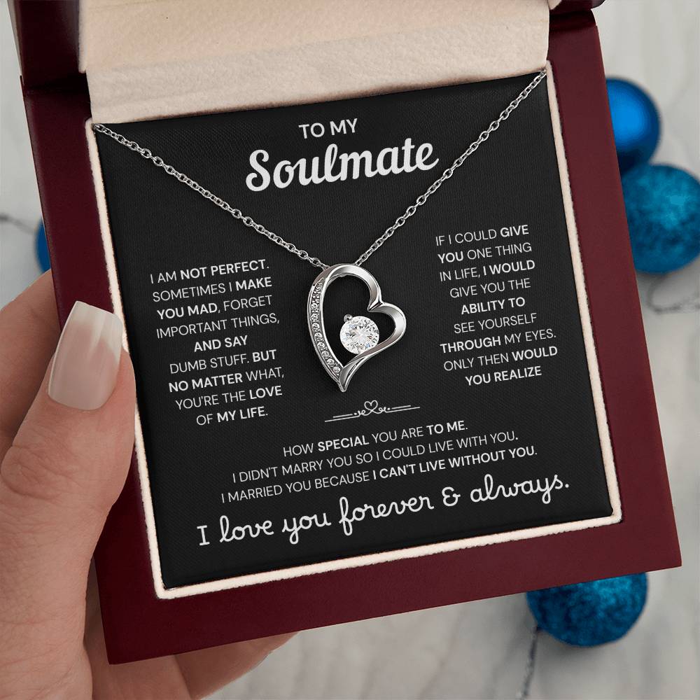 To My Soulmate | A Meaningful Love Gift | Forever Love Necklace