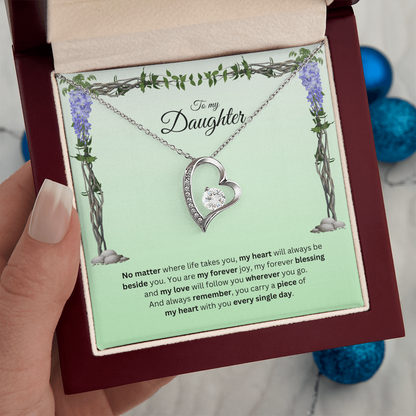 To My Daughter | Your Journey Inspires Me Always | Forever Love Necklace