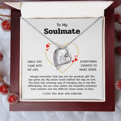 To My Soulmate | You Are My Greatest Gift | Forever Love Necklace