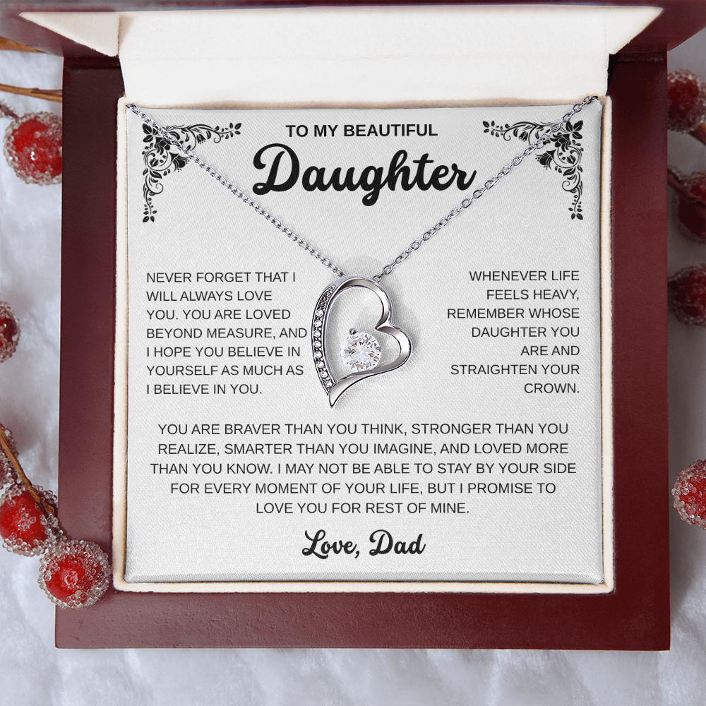 To My Daughter | A Father's Endless Love | Forever Love Necklace