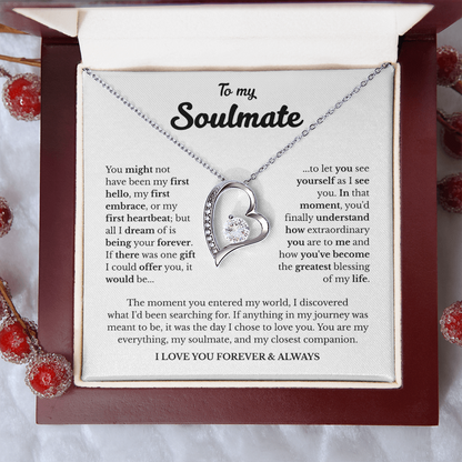 To My Soulmate | A Love Meant to Be | Forever Love Necklace