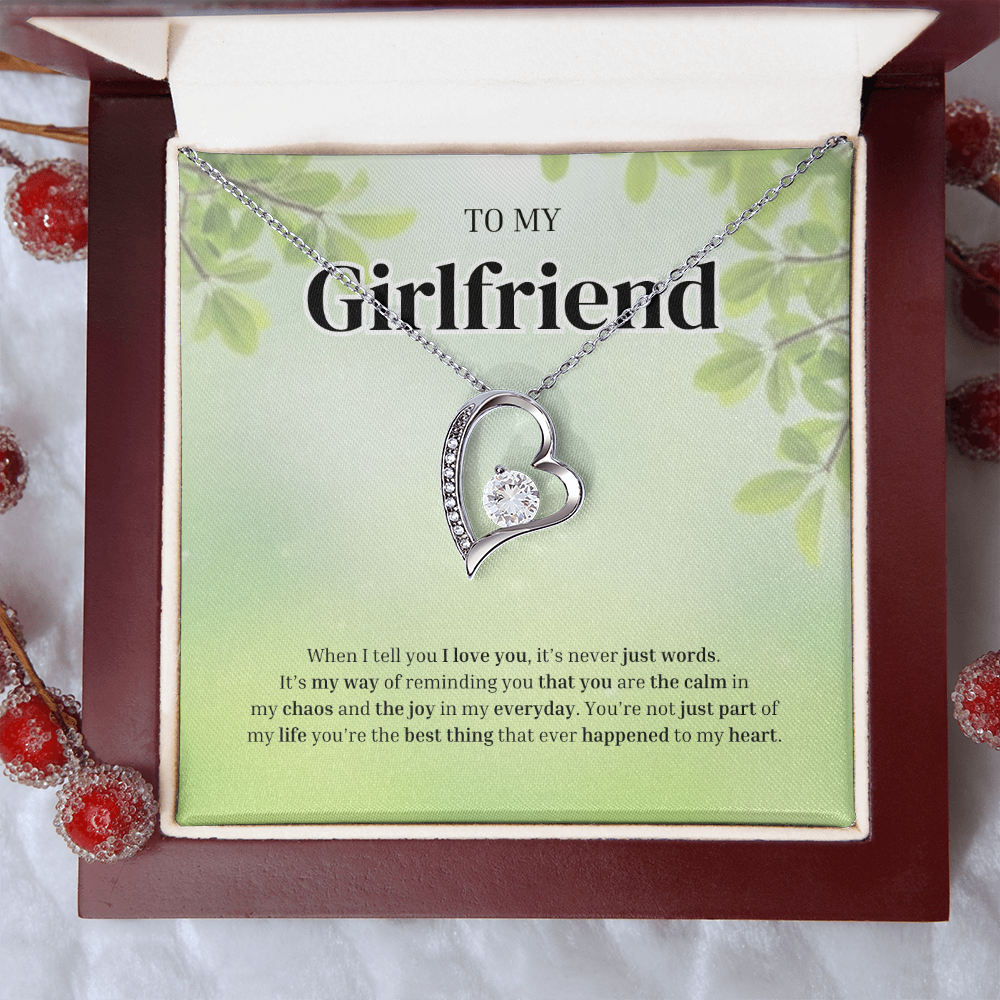 To My Girlfriend | Grateful for the Joy You Bring | Forever Love Necklace