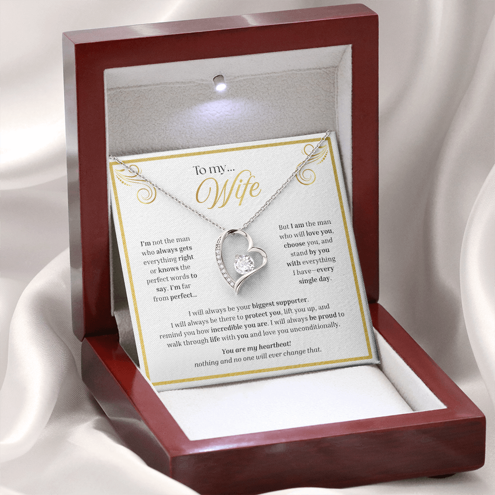 To My Wife | My Unconditional Love for You | Forever Love Necklace