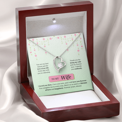 To My Wife | Loved You Then, Love You Forever | Forever Love Necklace
