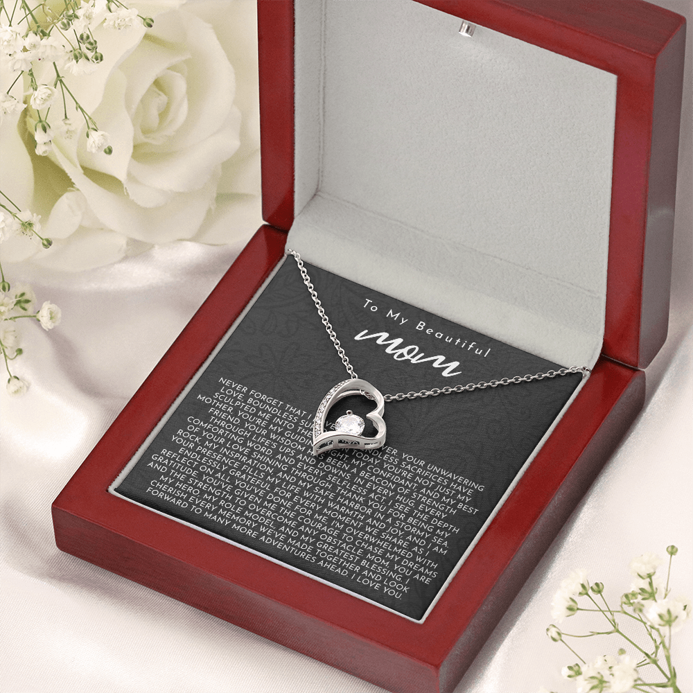 To My Mom | My Guiding Light | Forever Love Necklace
