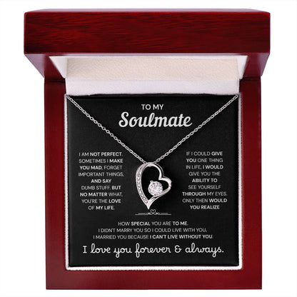 To My Soulmate | A Meaningful Love Gift | Forever Love Necklace