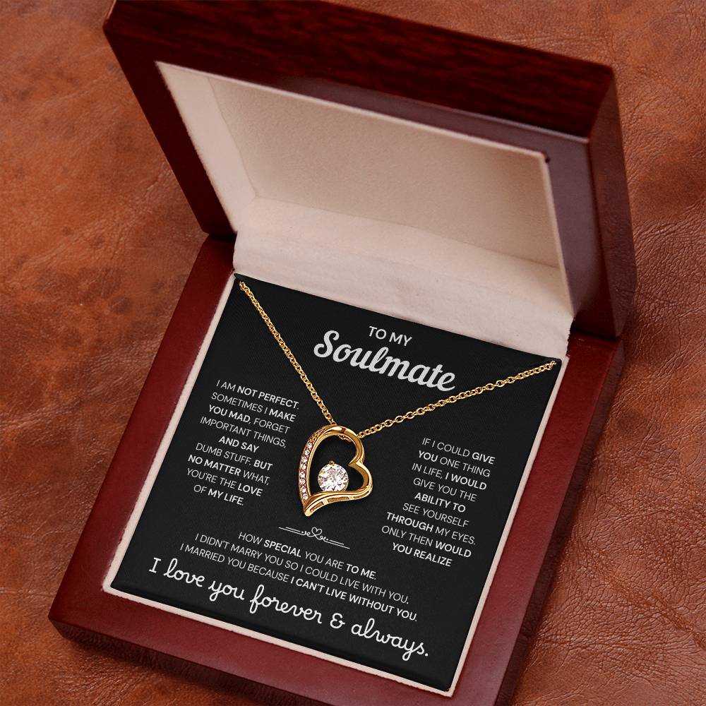 To My Soulmate | A Meaningful Love Gift | Forever Love Necklace