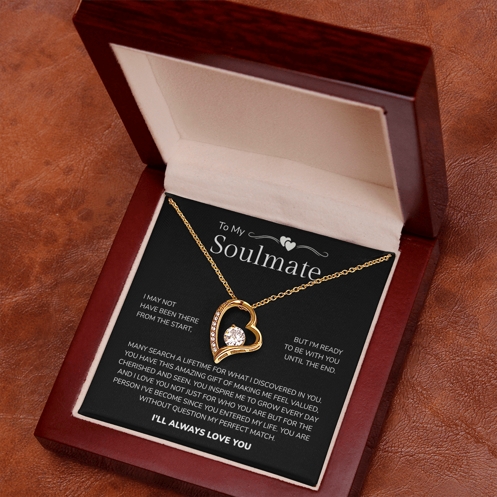 To My Soulmate | My Perfect Match in Life | Forever Love Necklace