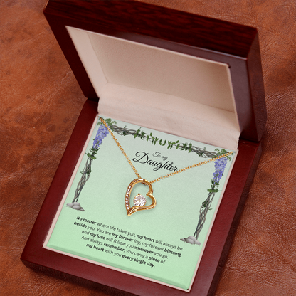 To My Daughter | Your Journey Inspires Me Always | Forever Love Necklace