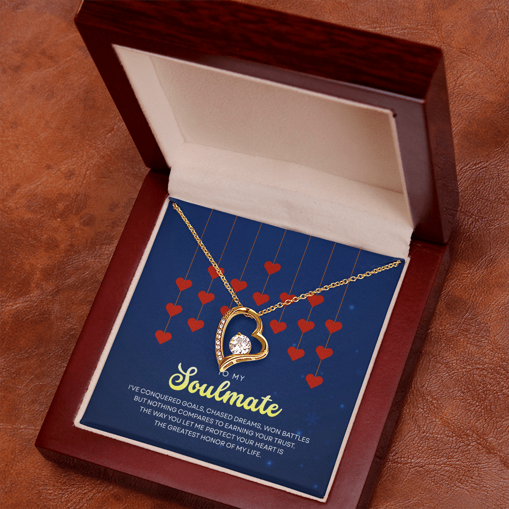 To My Soulmate | With You, Love Makes Sense | Forever Love Necklace