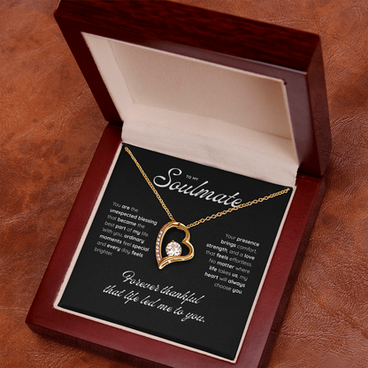 To My Soulmate | My Heart Found Its Match | Forever Love Necklace
