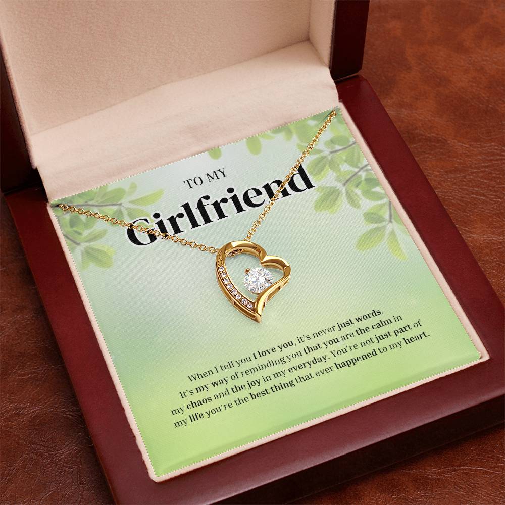 To My Girlfriend | Grateful for the Joy You Bring | Forever Love Necklace