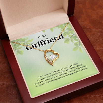 To My Girlfriend | Grateful for the Joy You Bring | Forever Love Necklace