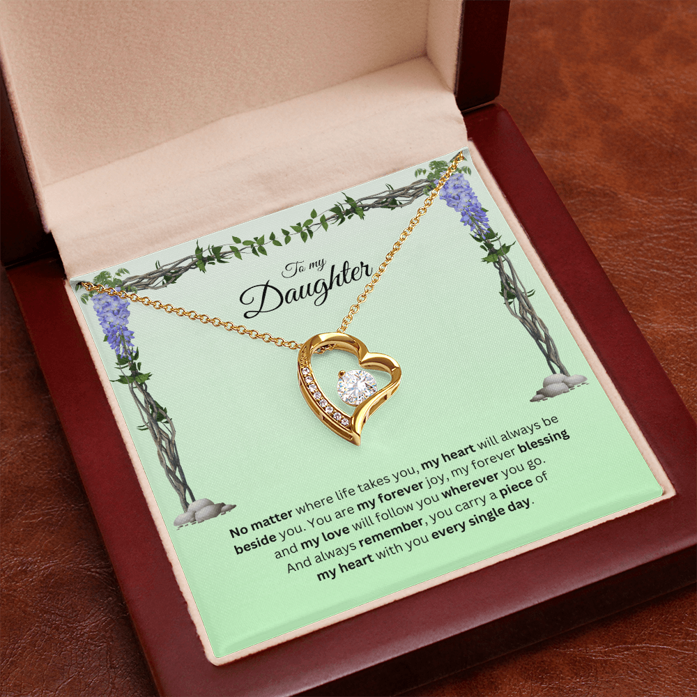 To My Daughter | Your Journey Inspires Me Always | Forever Love Necklace