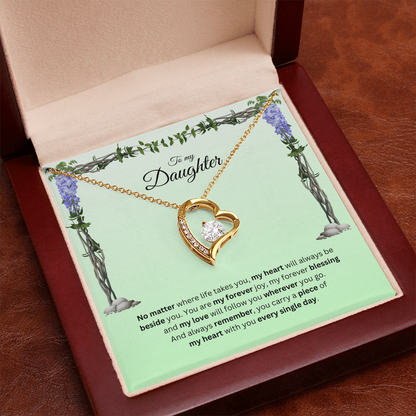 To My Daughter | Your Journey Inspires Me Always | Forever Love Necklace