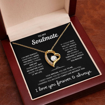 To My Soulmate | A Meaningful Love Gift | Forever Love Necklace