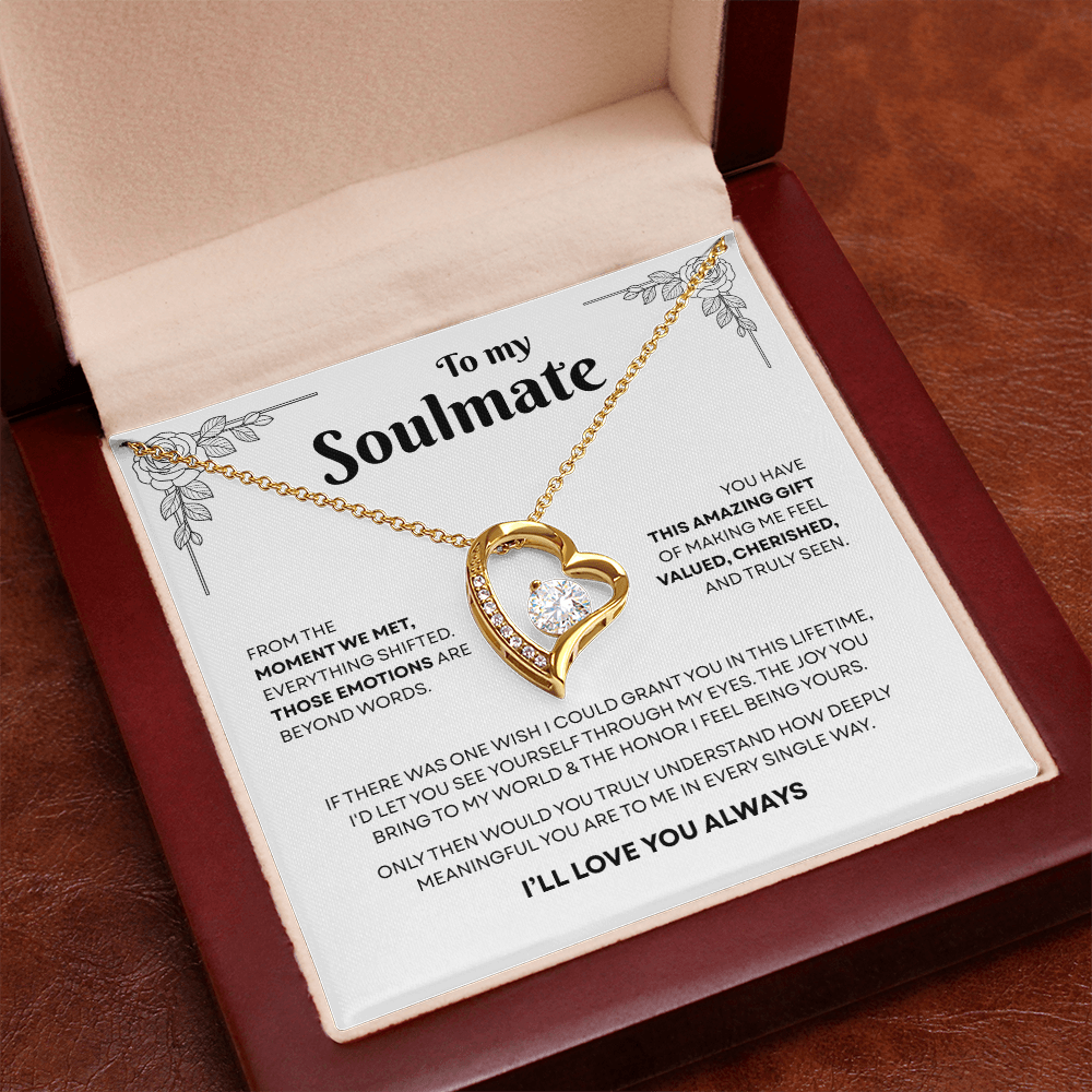 To My Soulmate | A Bond That Means Everything | Forever Love Necklace