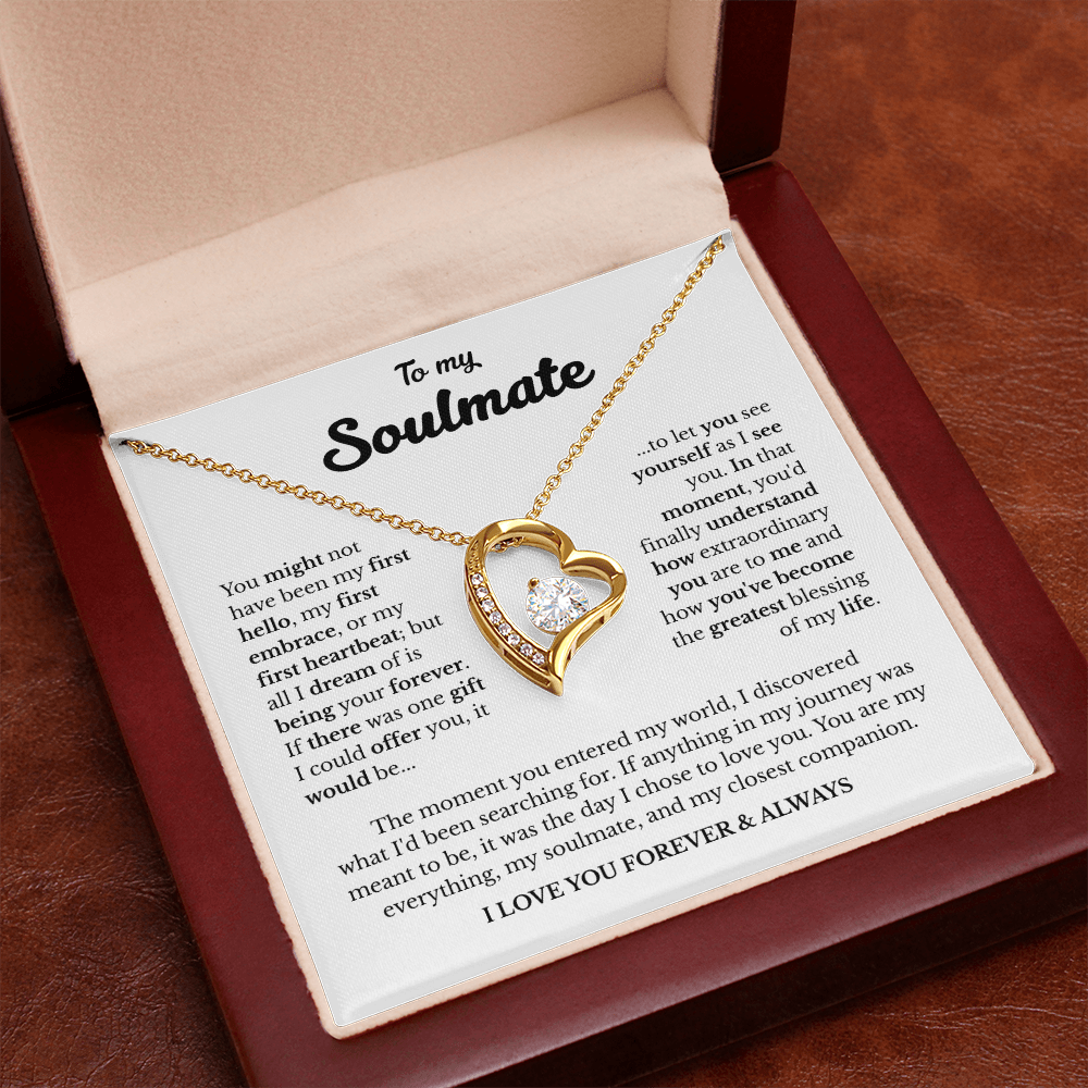 To My Soulmate | A Love Meant to Be | Forever Love Necklace