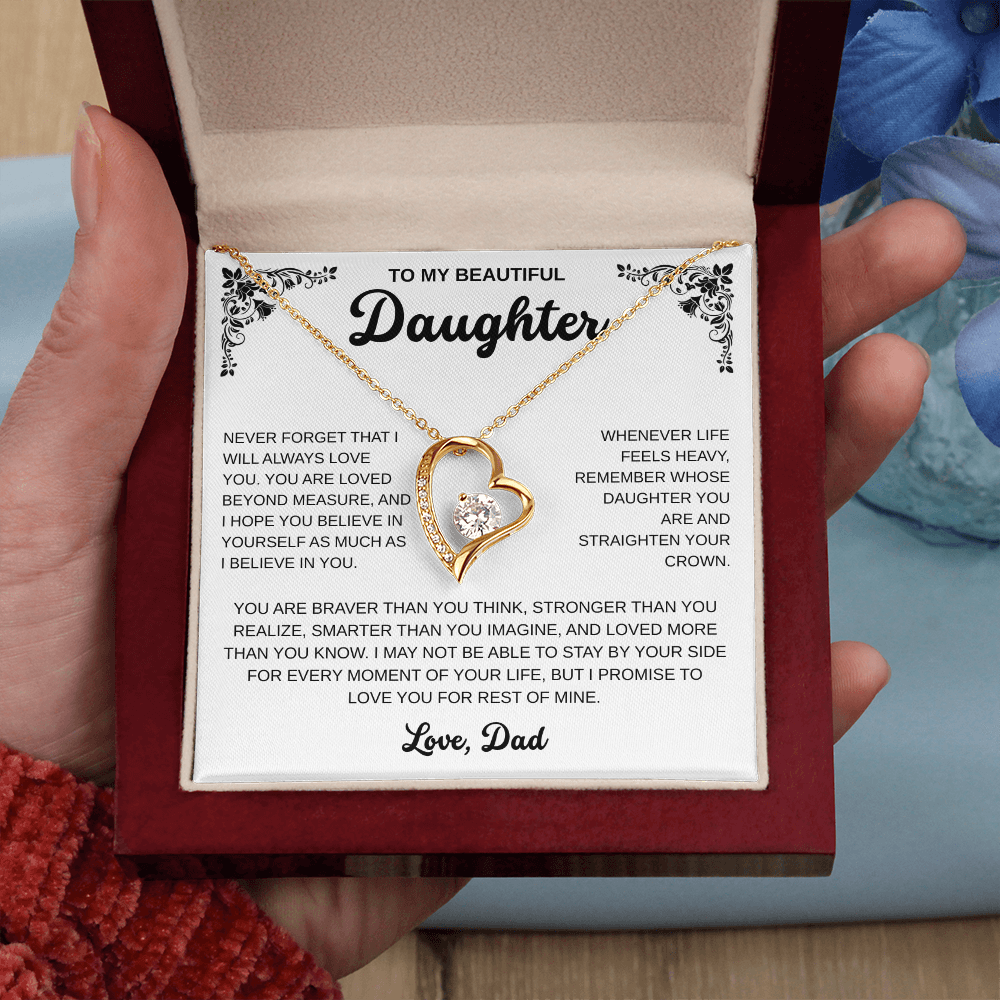 To My Daughter | A Father's Endless Love | Forever Love Necklace