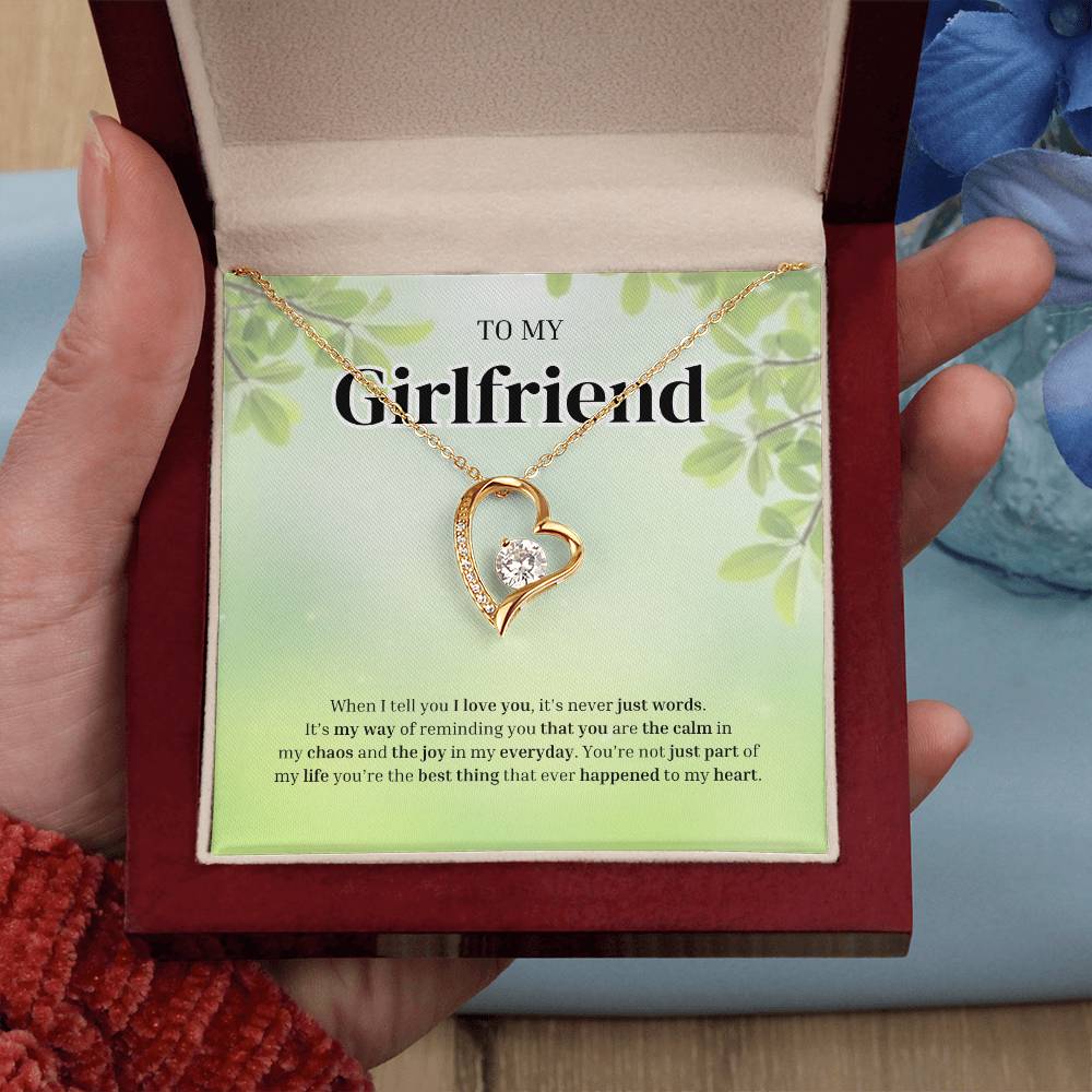 To My Girlfriend | Grateful for the Joy You Bring | Forever Love Necklace