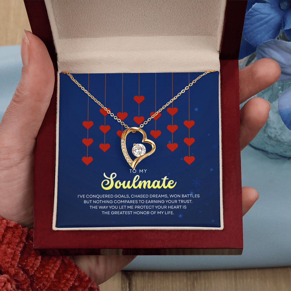 To My Soulmate | With You, Love Makes Sense | Forever Love Necklace