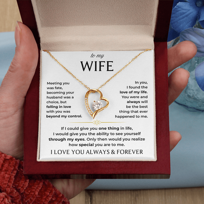 To My Wife | Love of My Life | Forever Love Necklace