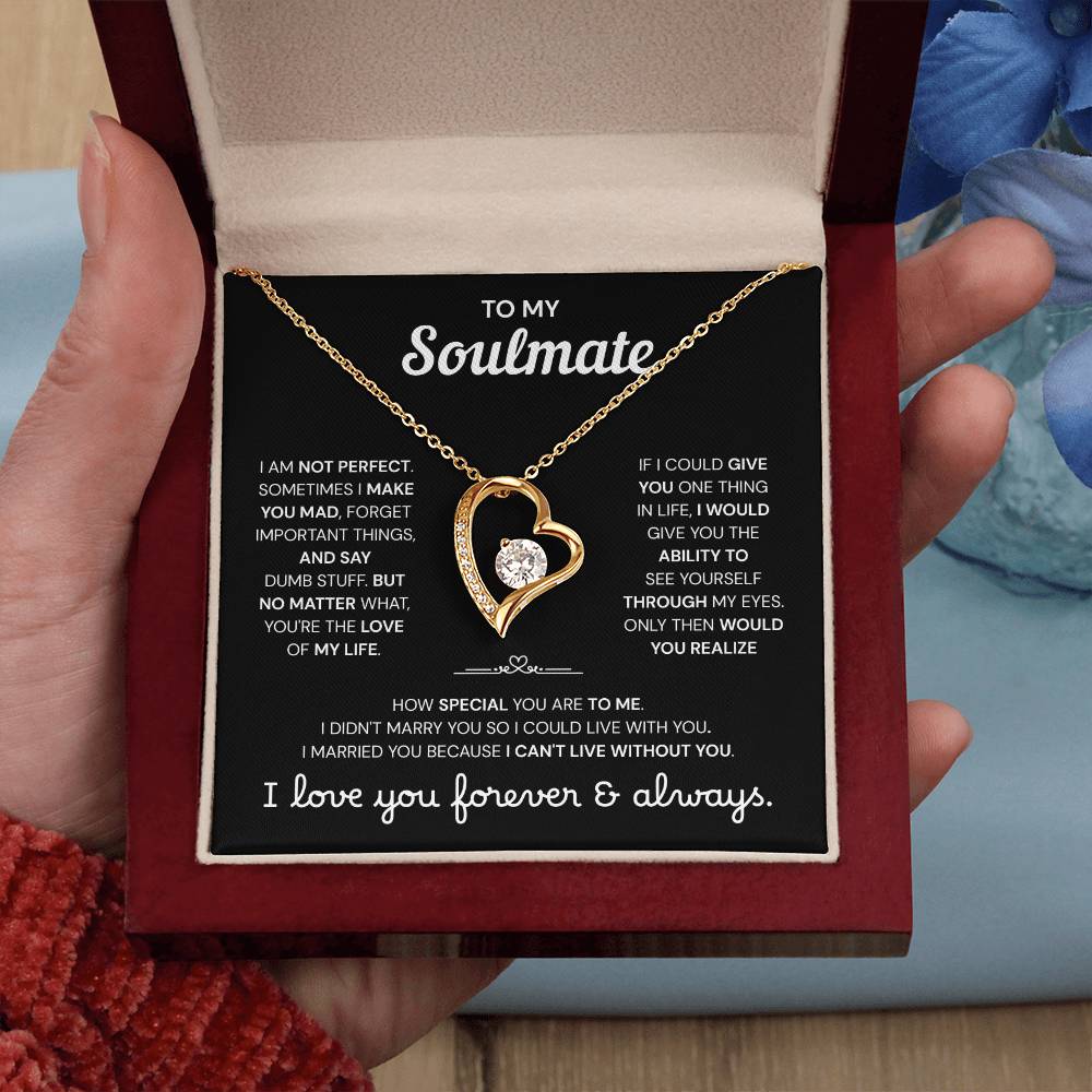 To My Soulmate | A Meaningful Love Gift | Forever Love Necklace